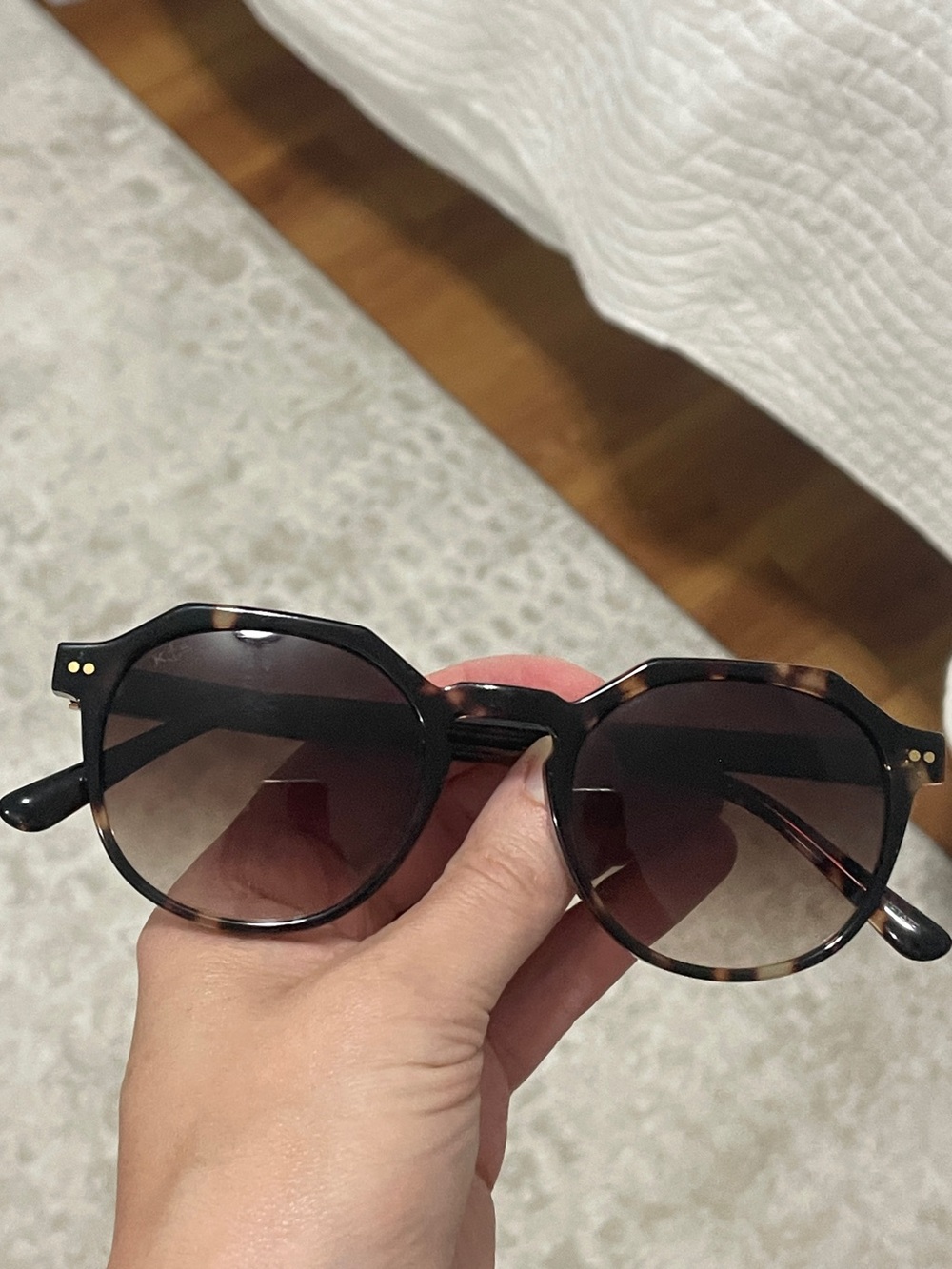 Kapten & Son Manila Umber Tortoise Brown Gradient Sunglasses 50-21 Round Frame